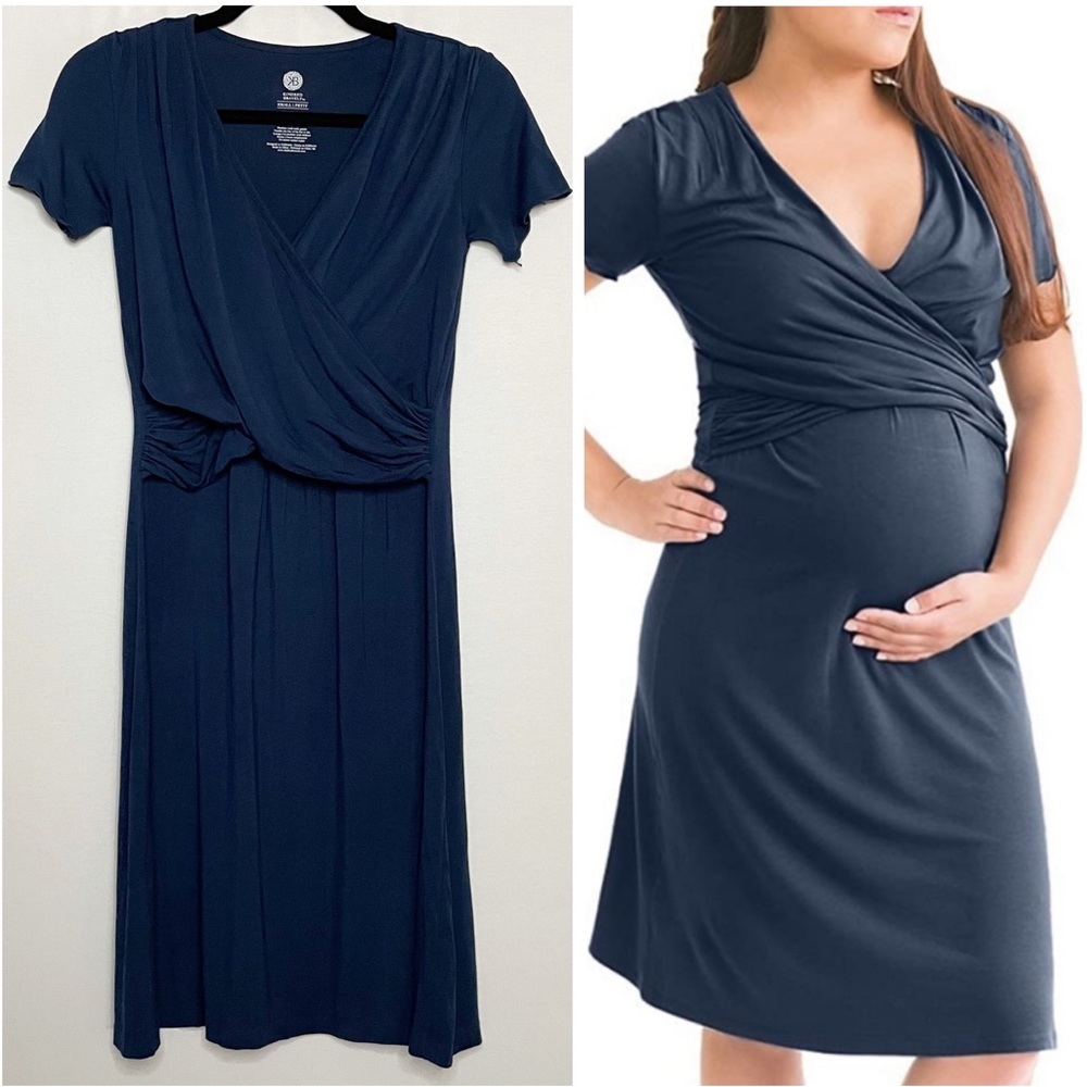 Kindred Bravely Angelina Ultra Soft Maternity & Nursing Crossover Front Dress